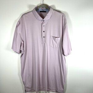 GREYSON GOLF POLO SHIRT XXL PURPLE‎ STRETCH COTTON WOLF -POCKET GOLF CASUAL